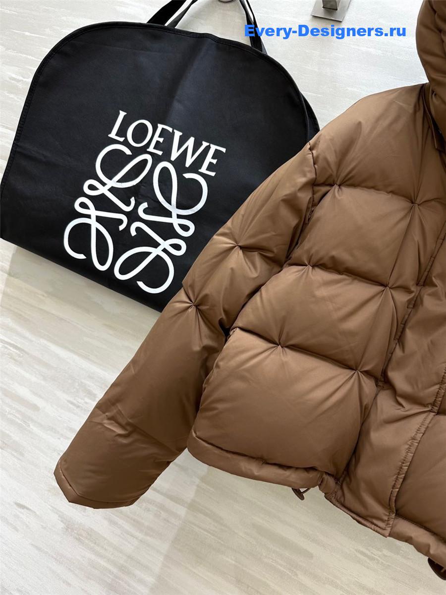 L0ew* hooded down jacket