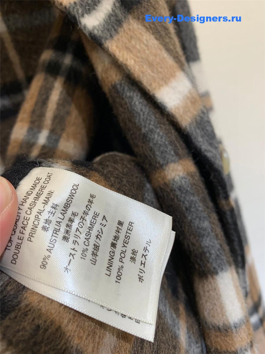 Chloé checked cashmere coat