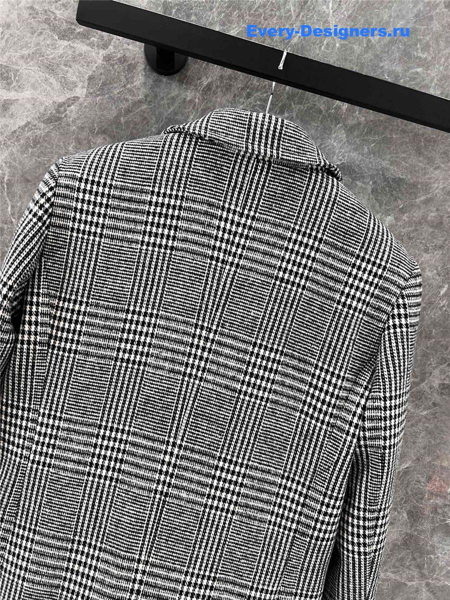 Ce1i*e houndstooth wool blazer