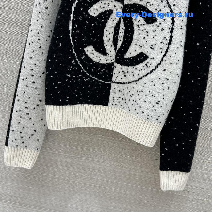 Ch**el black and white sweater