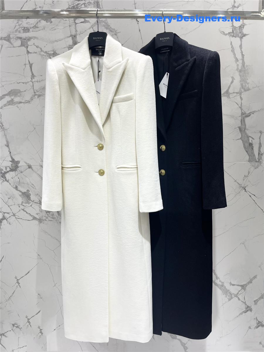 Balmain cashmere long coat