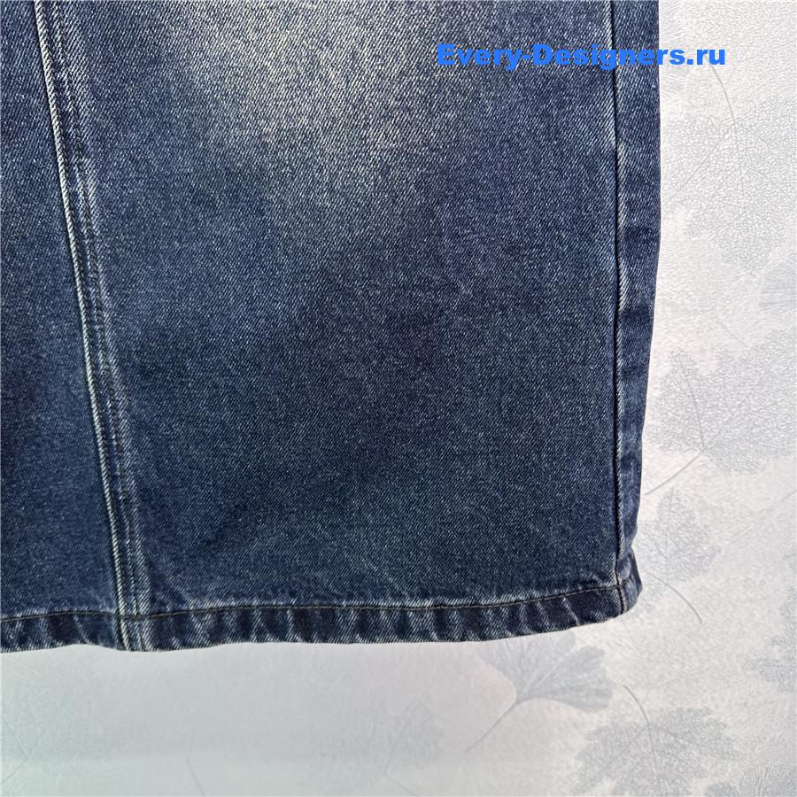 Acne studios denim skirt with slits