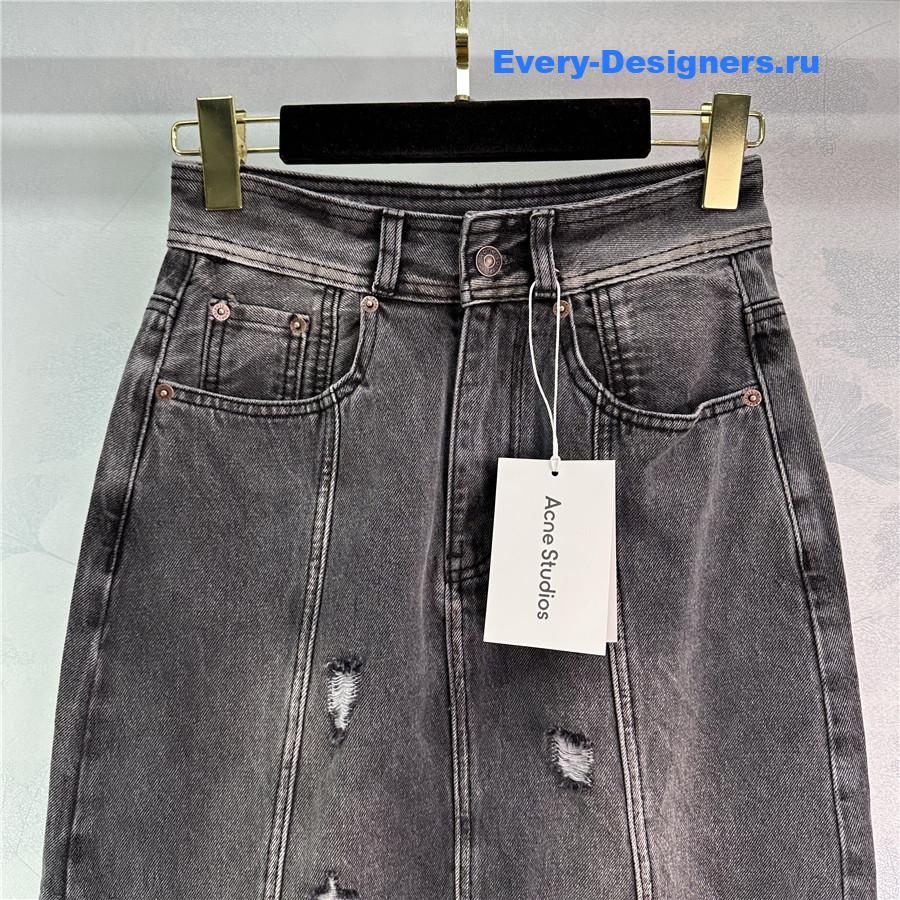 Acne studios denim skirt with slits