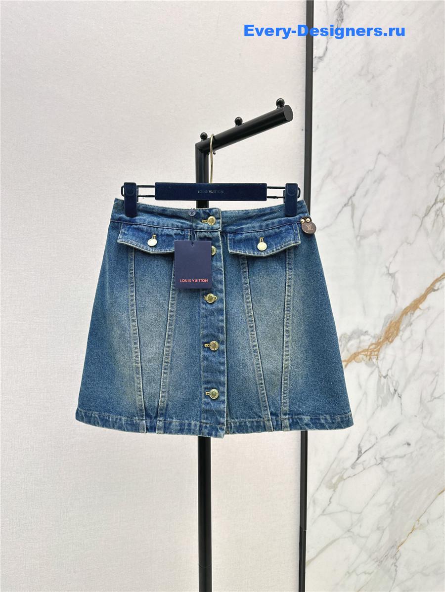 l0vis Vvtt0n lv denim skirt