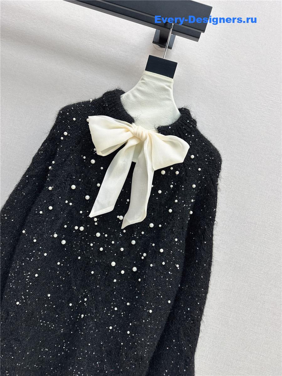 M1um1u ribbon sweater