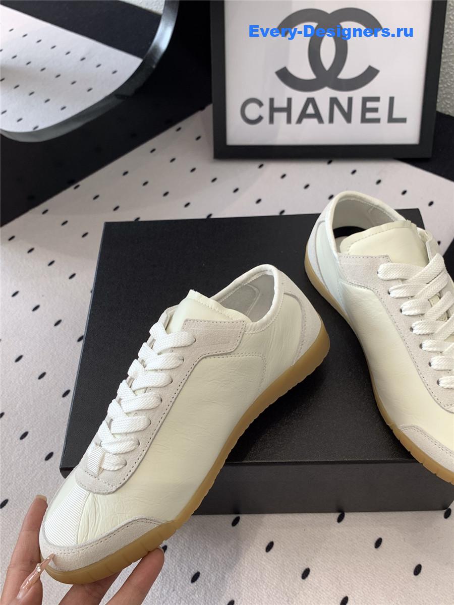 Ch**el off-white lace up trainers