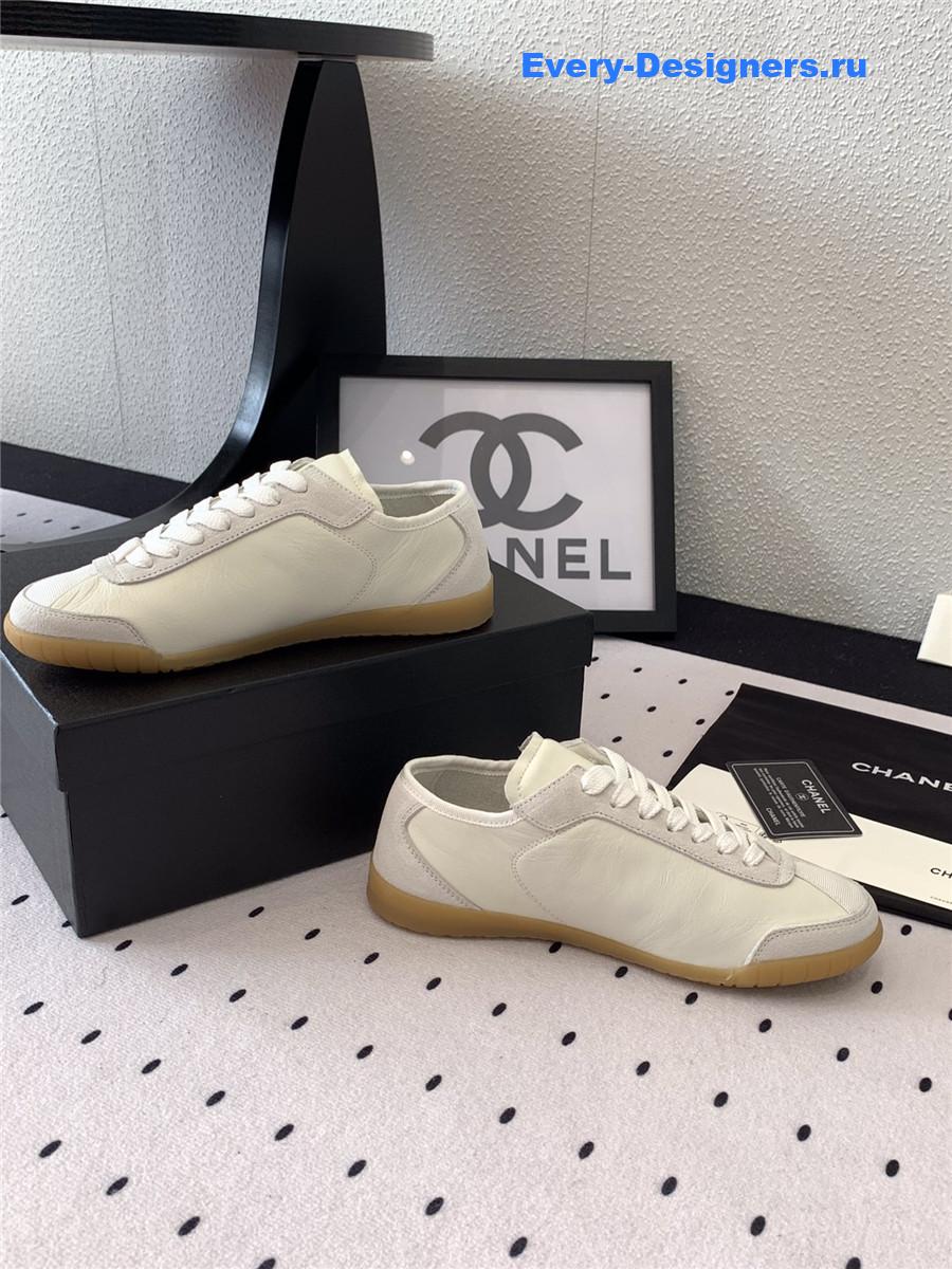 Ch**el off-white lace up trainers