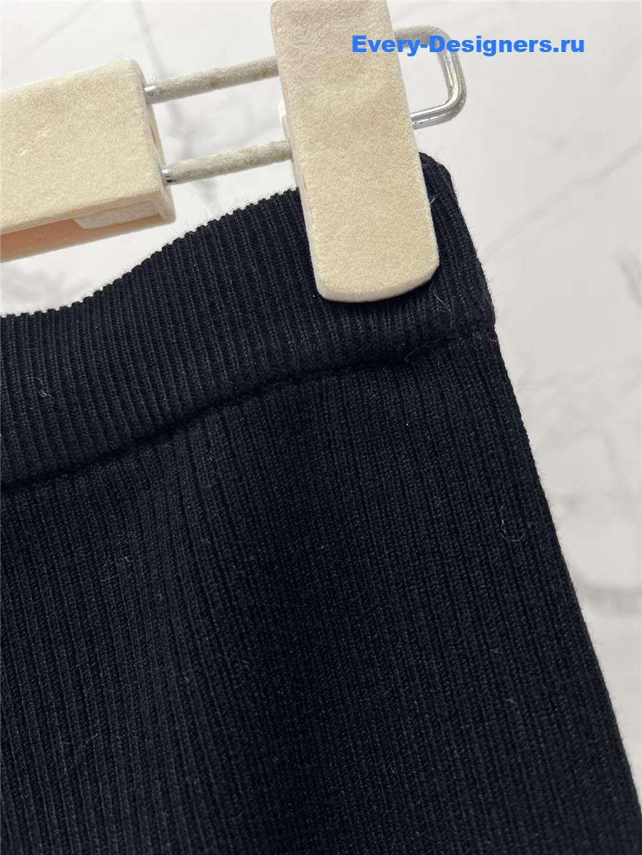 Miu Miu Tube-Top Vest Knitted Skirt Set