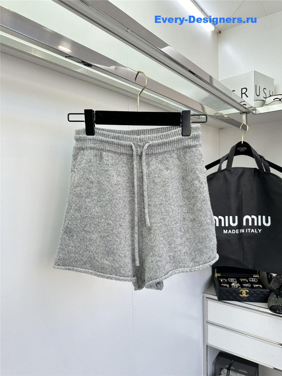 Miu Miu Logo Embroidered Cashmere Wool Sweater Set