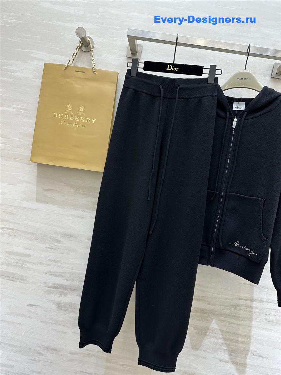 Bv*b*rry logo embroidery suit black