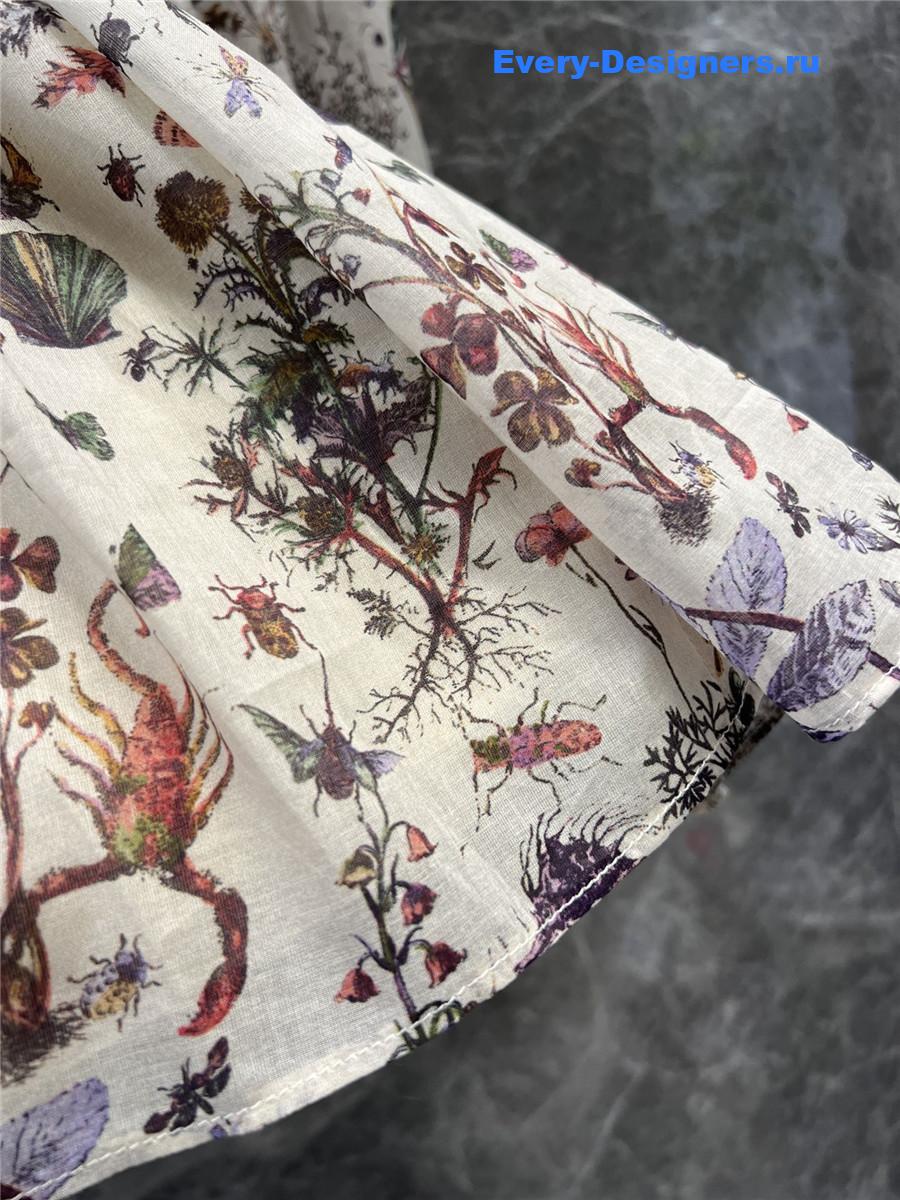 D10r mid-length belted macrocannage skirt