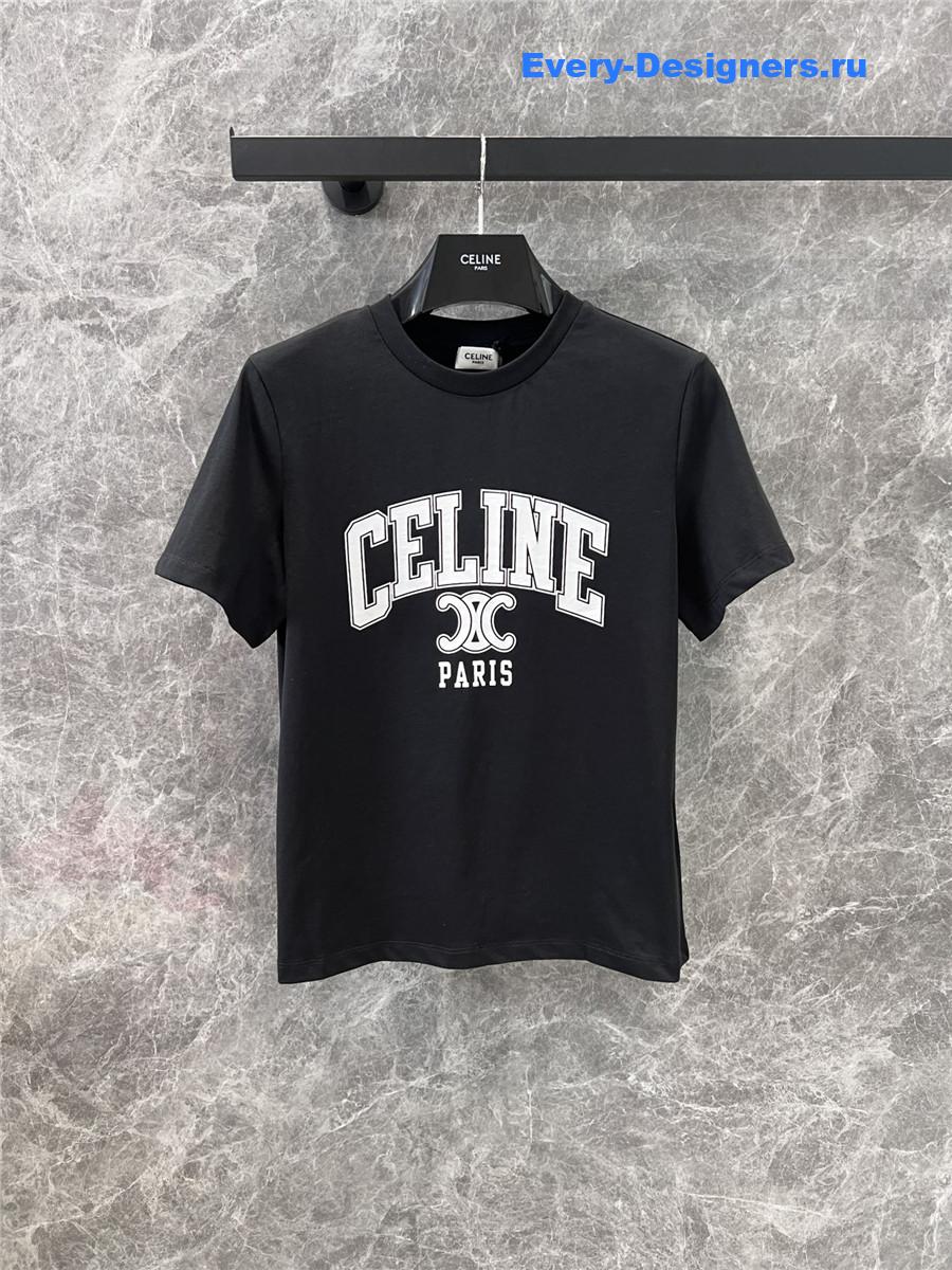 Ce1i*e logo print crew neck t-shirt