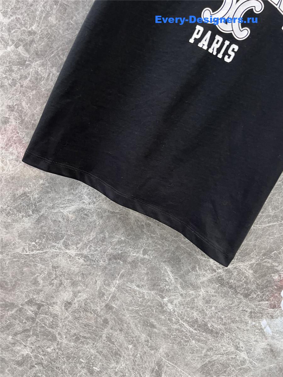 Ce1i*e logo print crew neck t-shirt