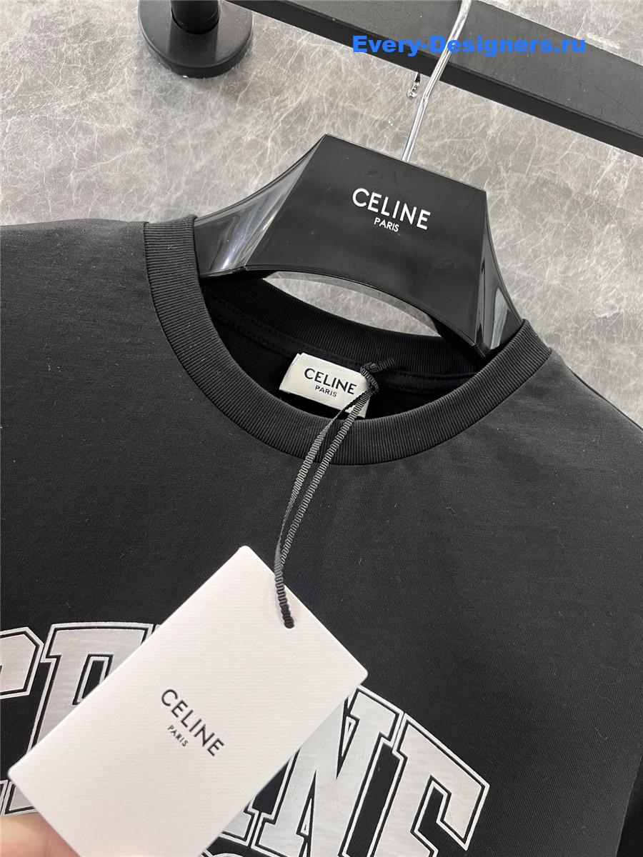 Ce1i*e logo print crew neck t-shirt
