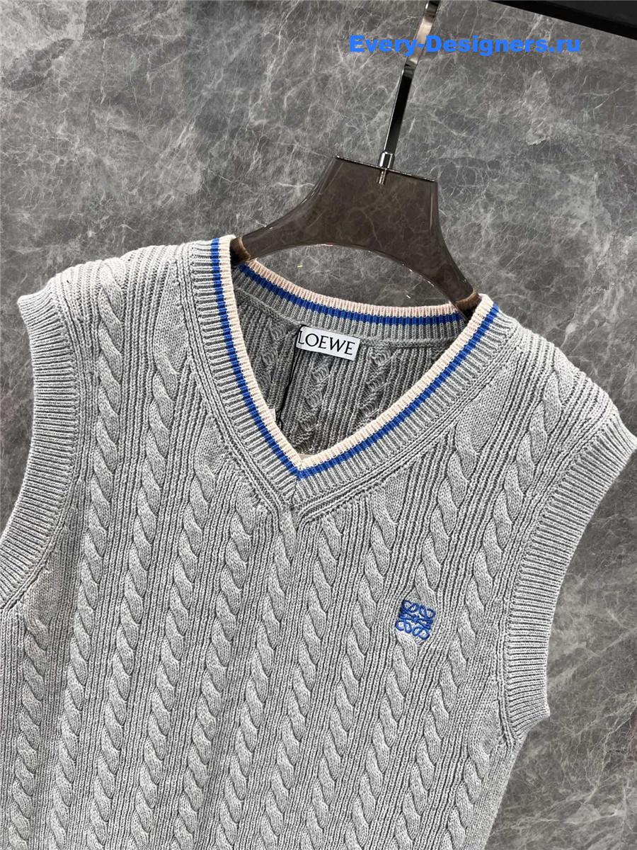 L0ew* gray cotton vest