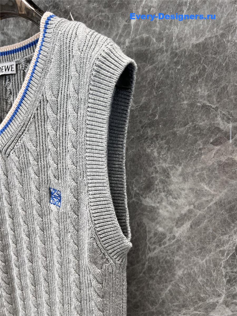L0ew* gray cotton vest