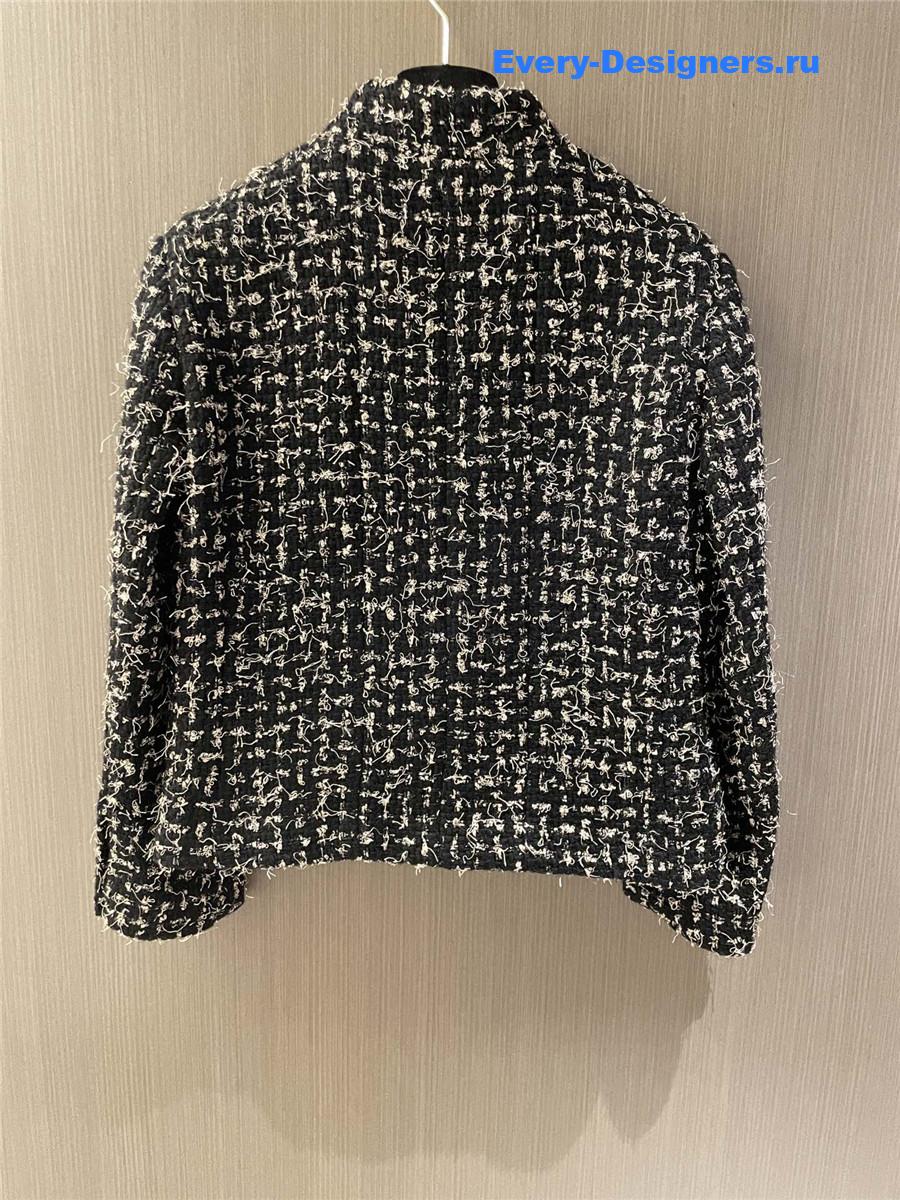 Ch**el button up tweed jacket