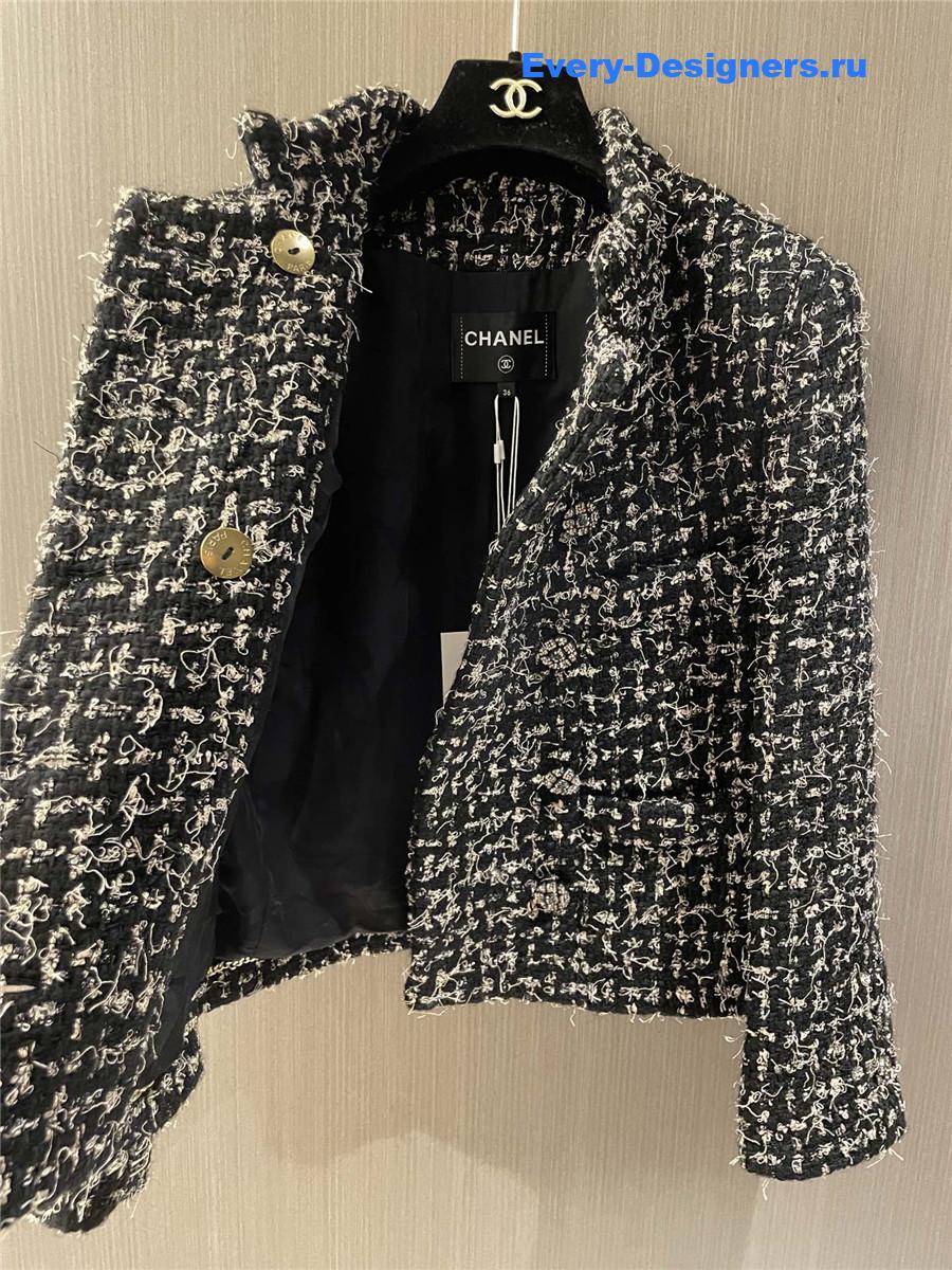 Ch**el button up tweed jacket