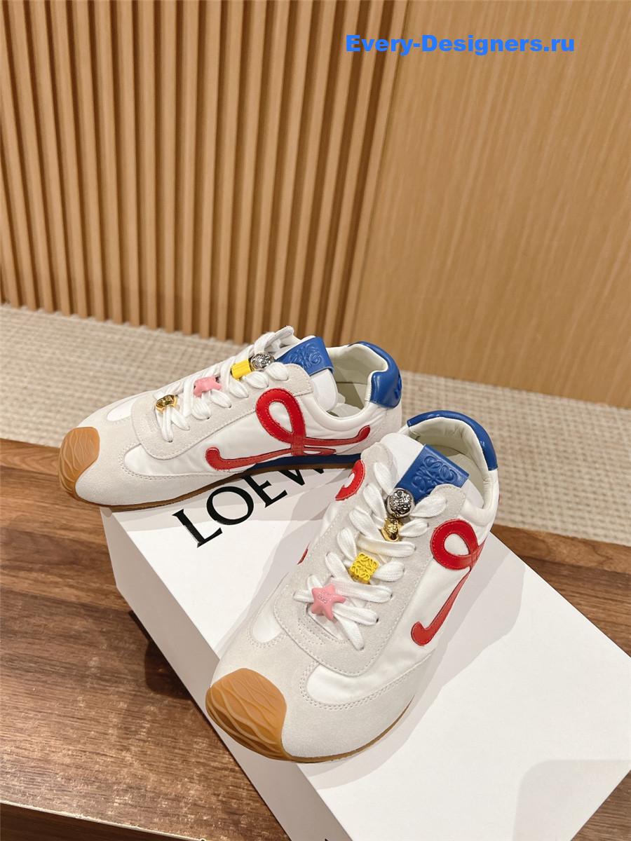 L0ew* ballet runner 2.0 sneakers white red