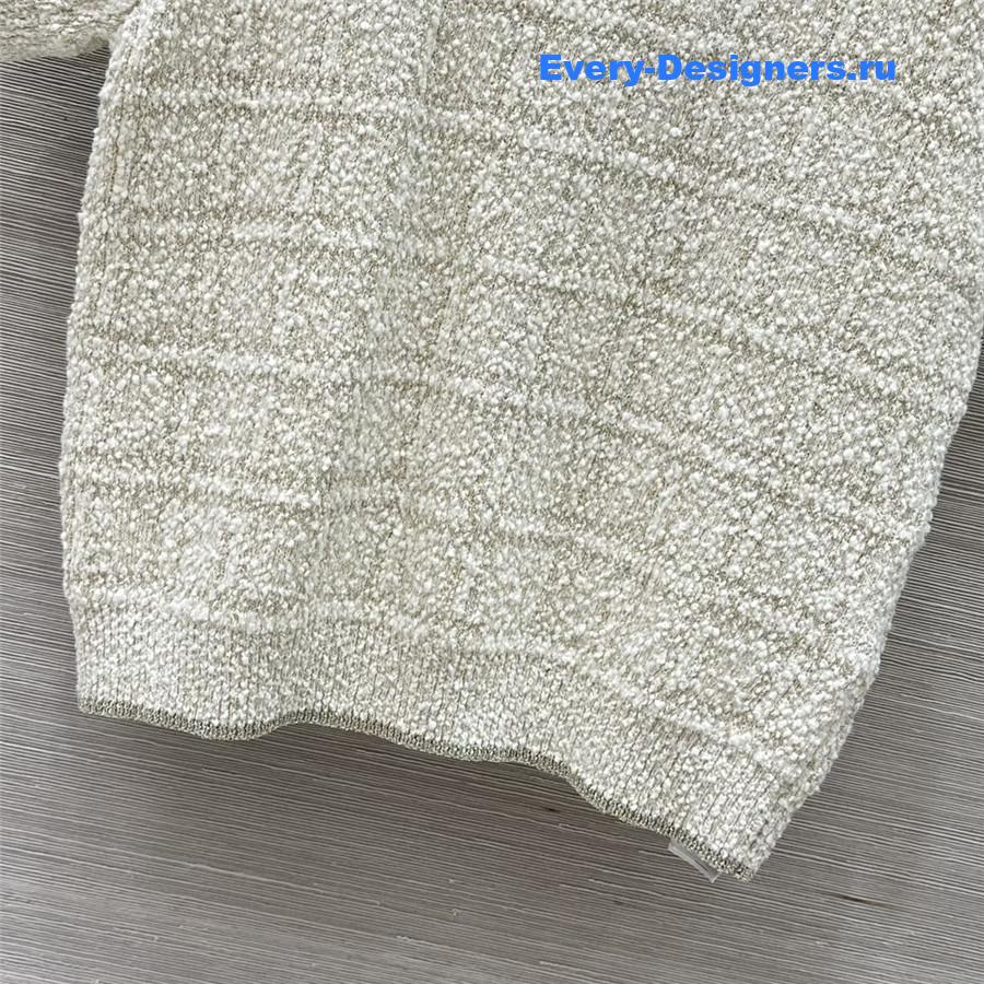 Gvc*1 gold check short-sleeved top