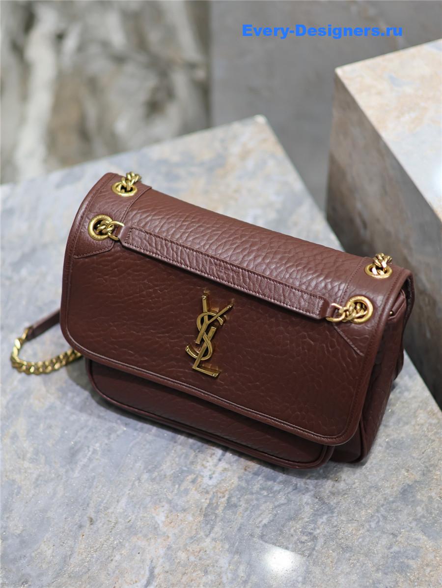 Sa1nt Lau*nt niki medium bag burgundy