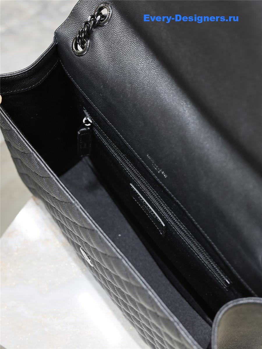 Sa1nt Lau*nt envelope triquilt large bag with black hardware