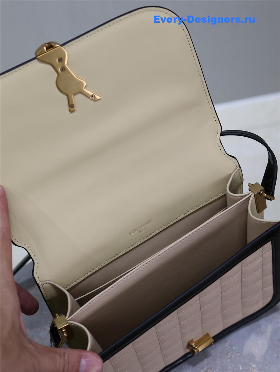 Sa1nt Lau*nt medium solferino satchel bag beige