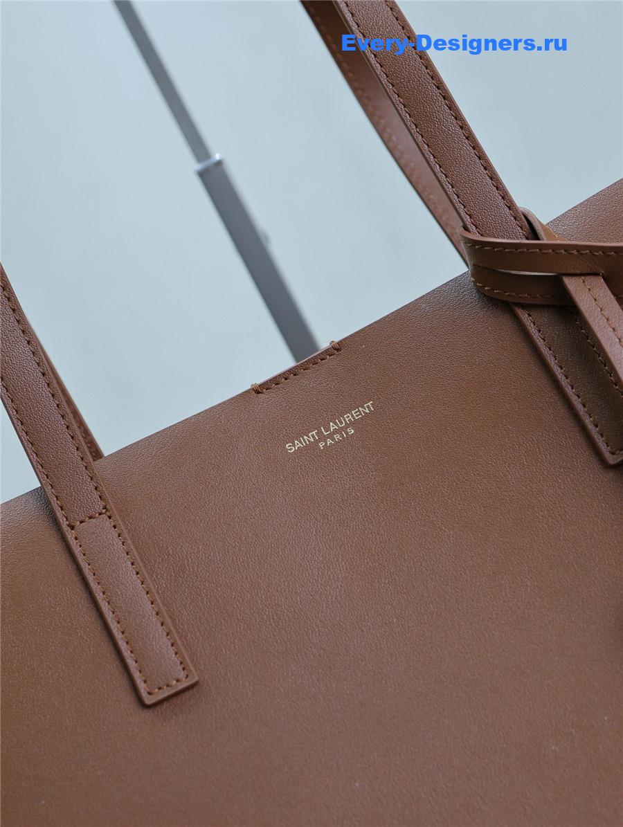 Sa1nt Lau*nt brown calfskin tote