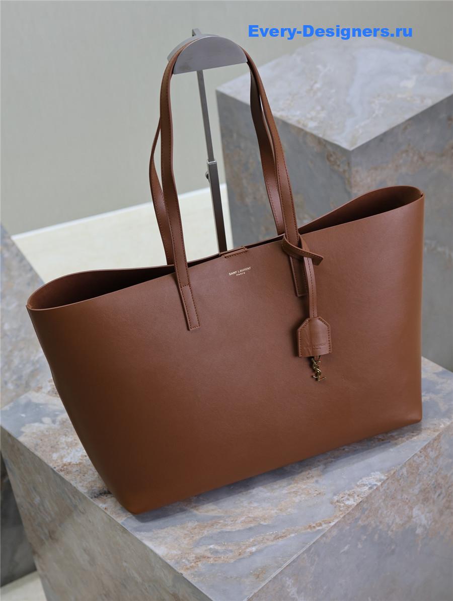 Sa1nt Lau*nt brown calfskin tote