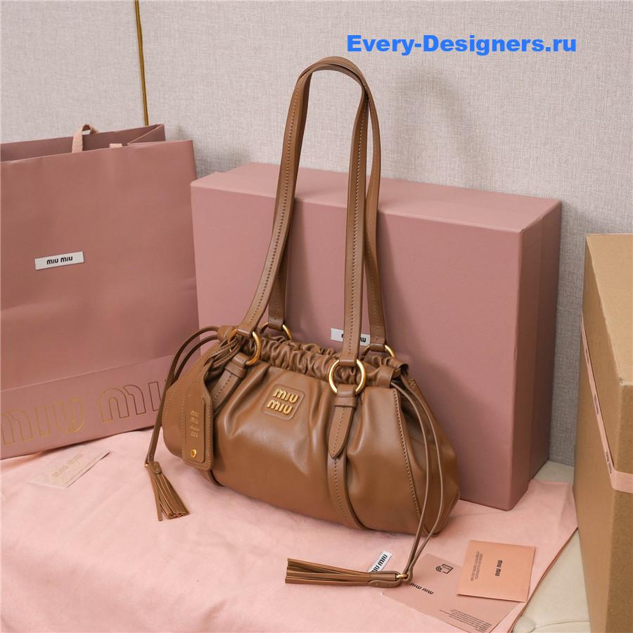 Miu Miu Joie Nappa Leather Shoulder Bag