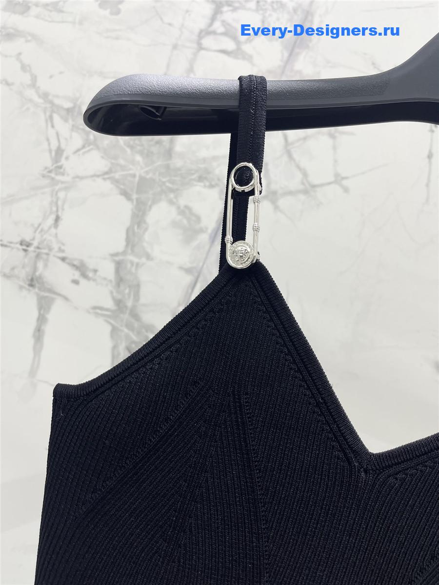 Versace Stretch Black Vest