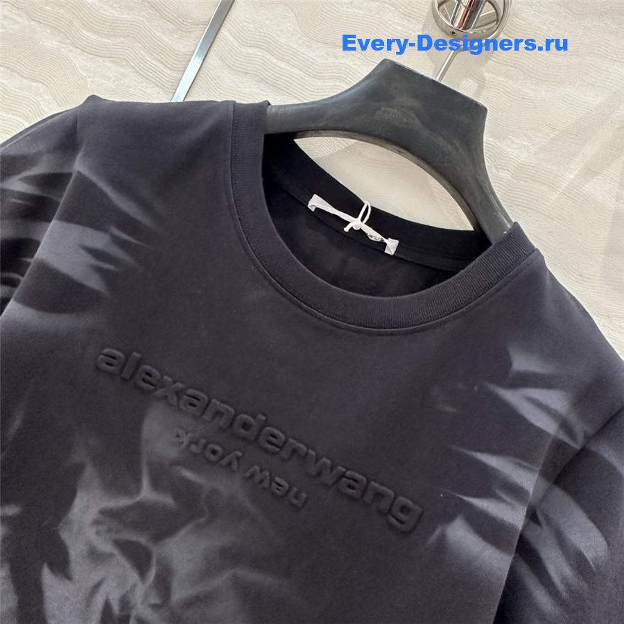 A1exa*der wang black cropped t-shirt