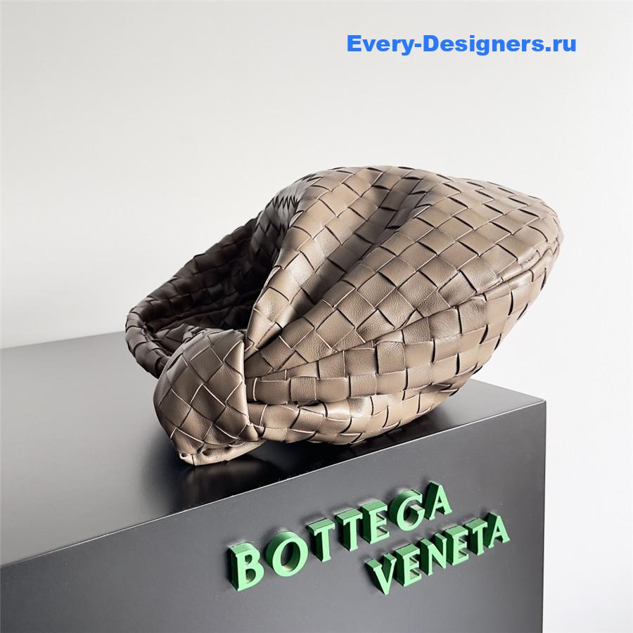 b0tt*ga Ven*ta jodie knotted intrecciato leather tote brown