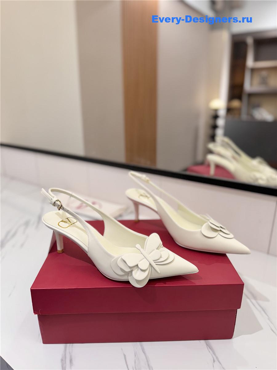 Va1e*ntin0 bow slingback heels