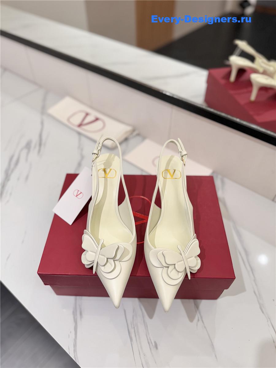 Va1e*ntin0 bow slingback heels