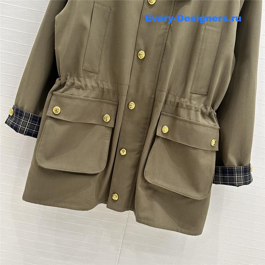 Miu Miu Green Corduroy Coat
