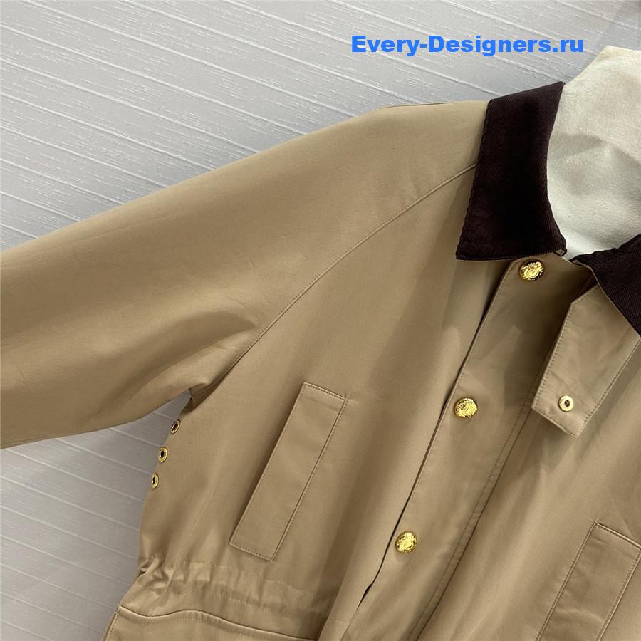 Miu Miu Corduroy Lapel Coat