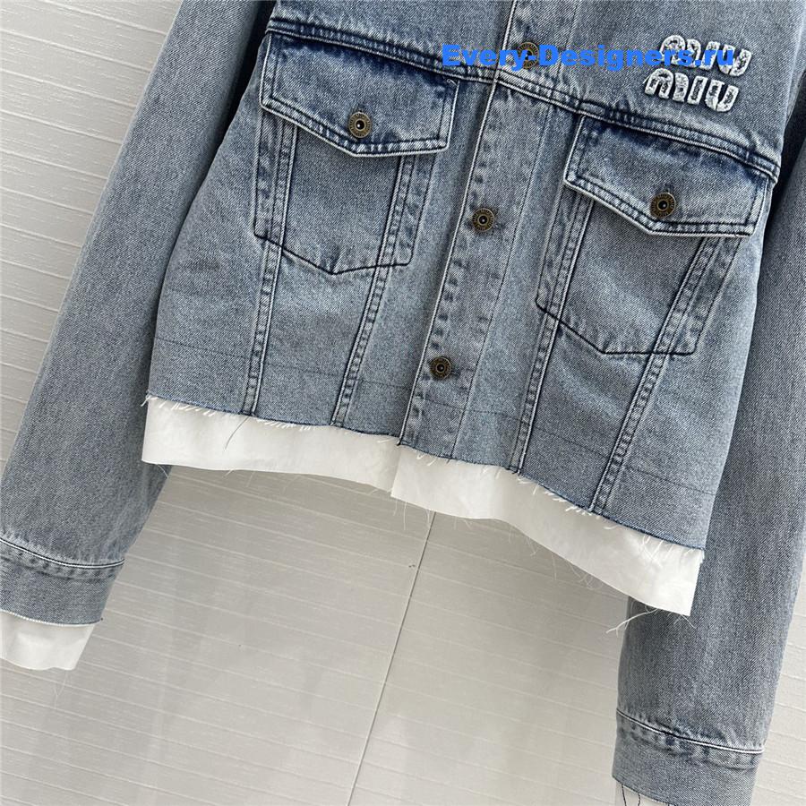 Miu Miu Washed Denim Jacket