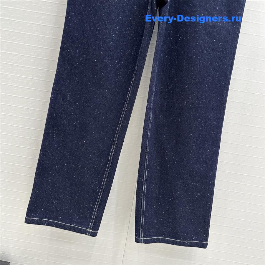 L0r0 P1ana snowflake dark blue jeans