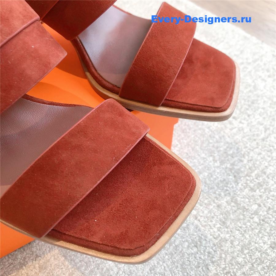 H**me5 suede kite 60 sandals brown