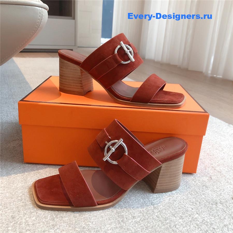 H**me5 suede kite 60 sandals brown