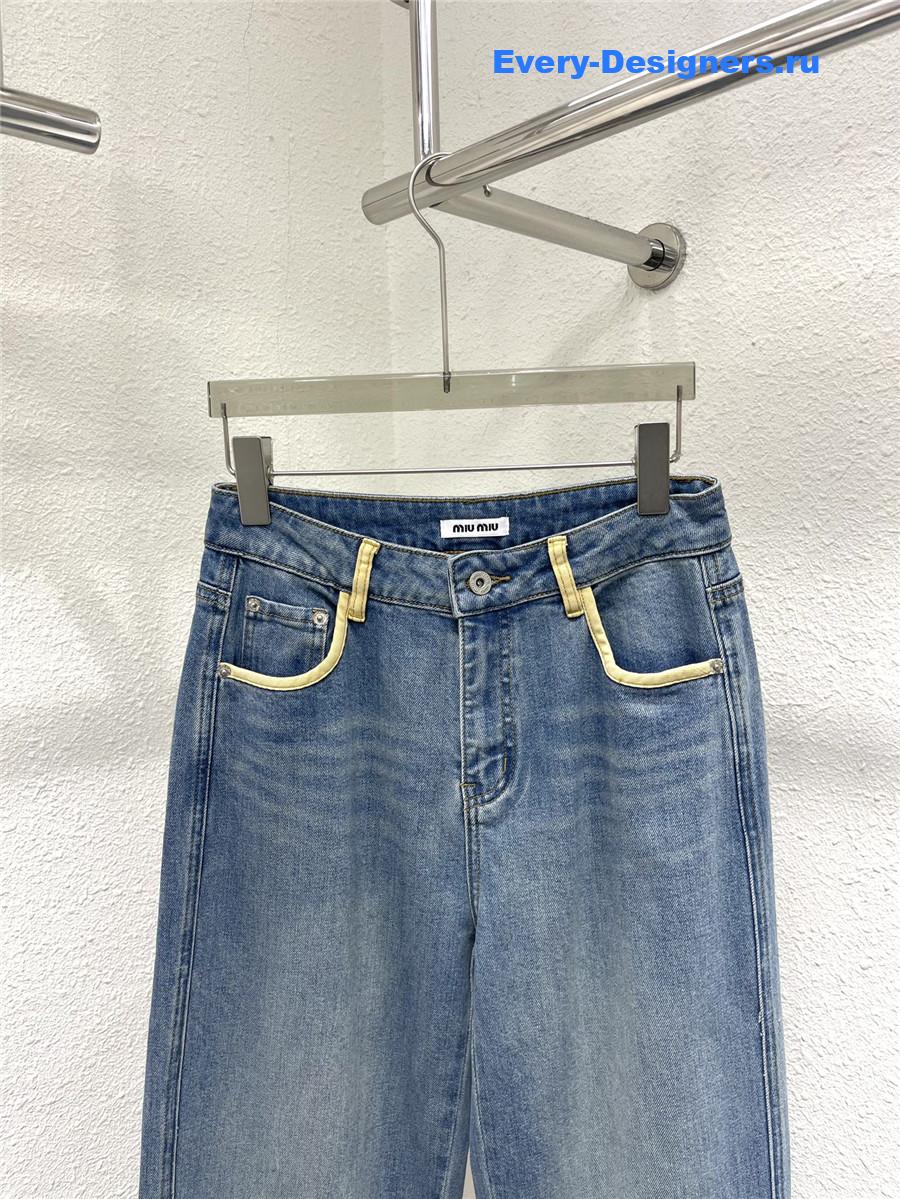 Miu Miu Straight Wide-Leg Jeans