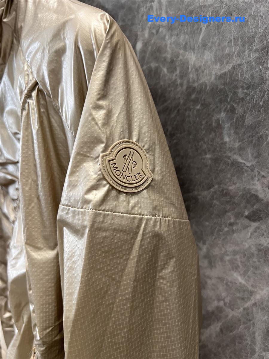 Moncler Doride Seamed Bomber Jacket Beige