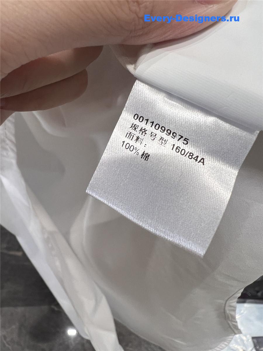 L0ew* irregular white loose shirt