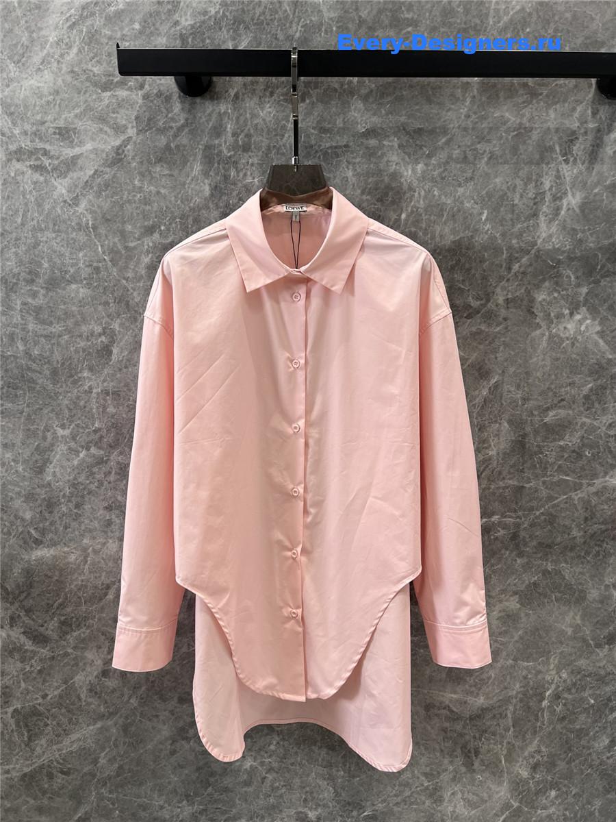 L0ew* irregular pink loose shirt