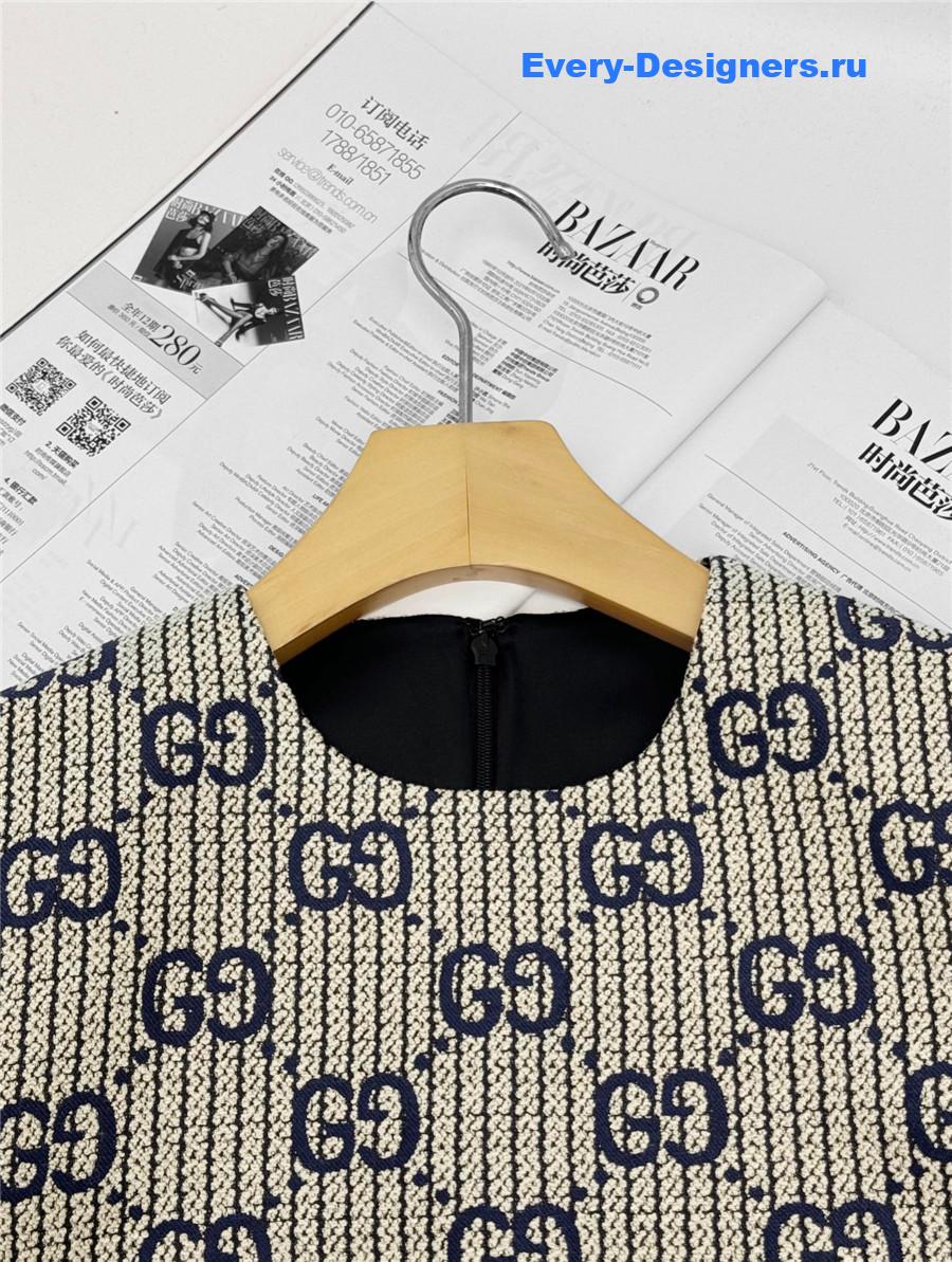 Gvc*1 gg-jacquard wool dress