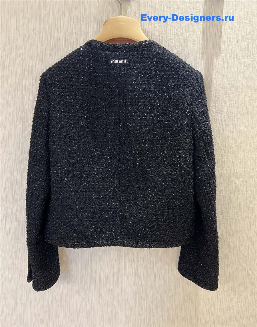 Miu Miu Tweed Cropped Jacket