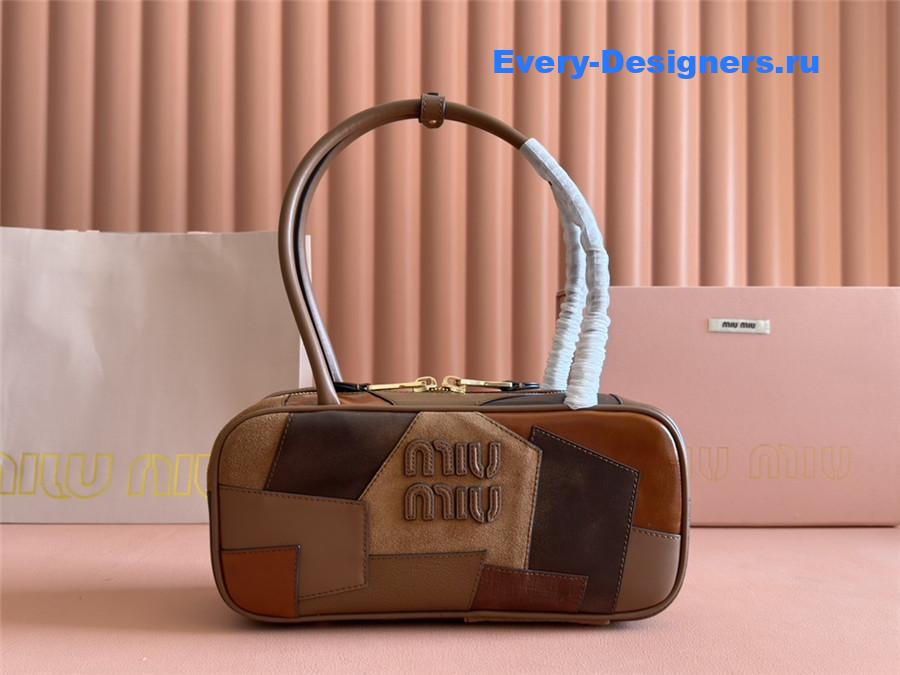 Miu Miu Beau Tote Bag Brown