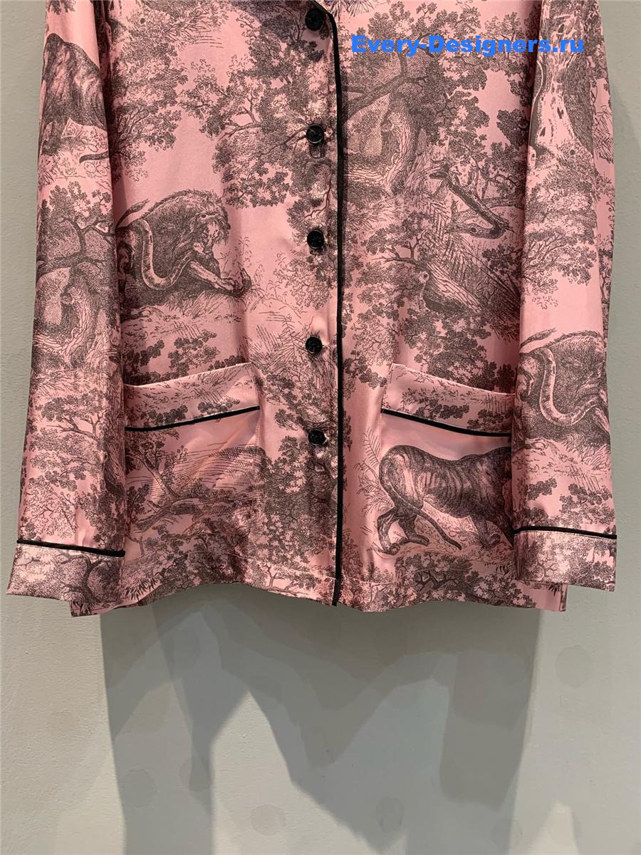 D10r chez moi silk long sleeve shirt