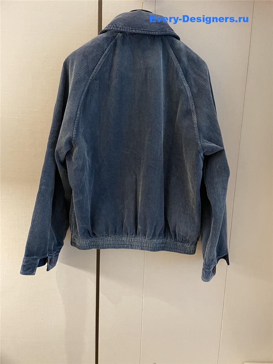 Miu Miu Washed Velvet Blouson Jacket